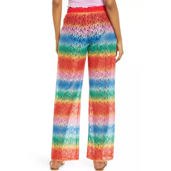 Nordstrom BP. Pride Rainbow Ombre Laci Lace Swim Coverup Pants Size XXL, NWT - Picture 2 of 15